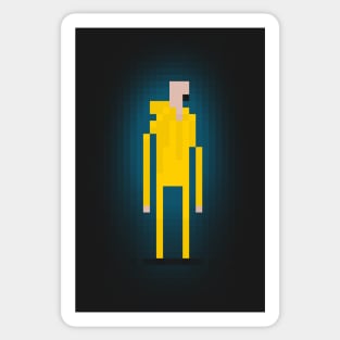 Heisenberg Pixel Art Videogame Breaking Bad Tv Series Sticker